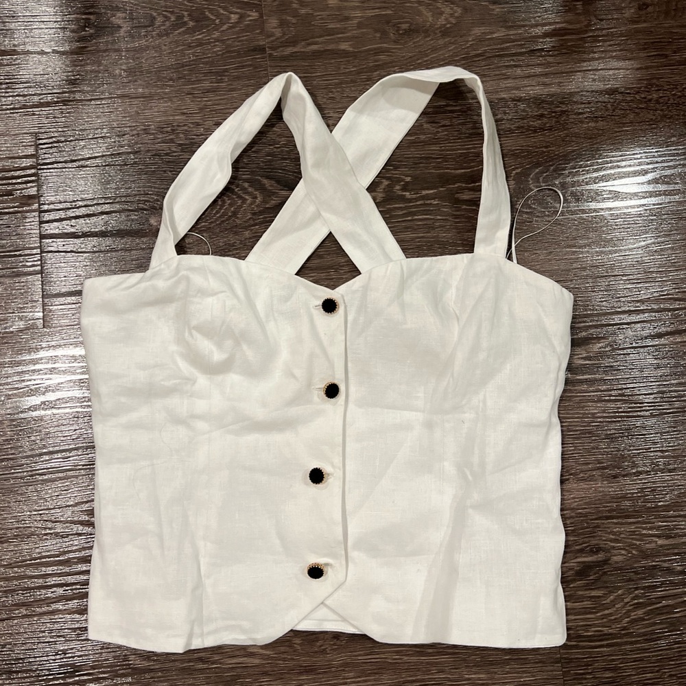 Reformation linen blouse